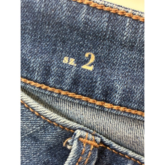 WH/BM The Skinny Jeans Blue Floral Lace Denim Embroidered Distressed Size 2 - Picture 16 of 16